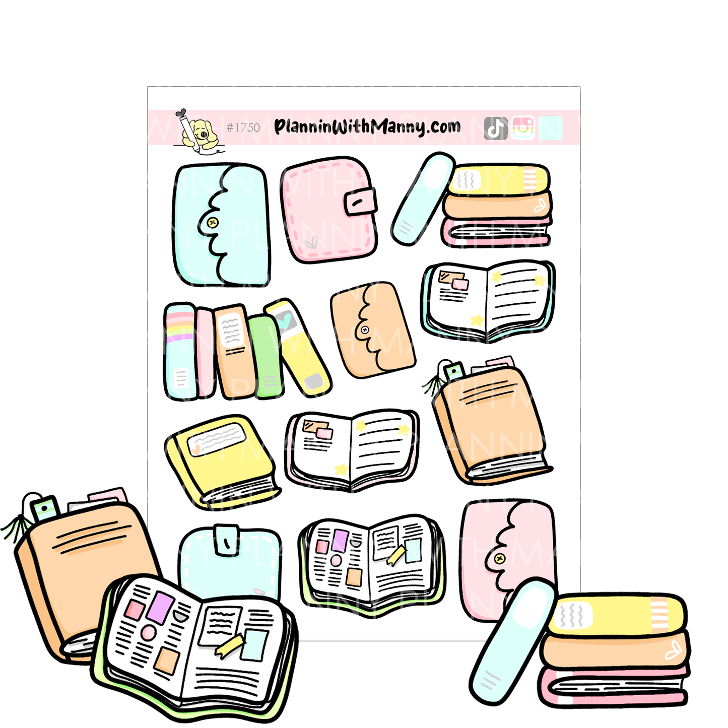 1750 Planner Deco Planner Stickers