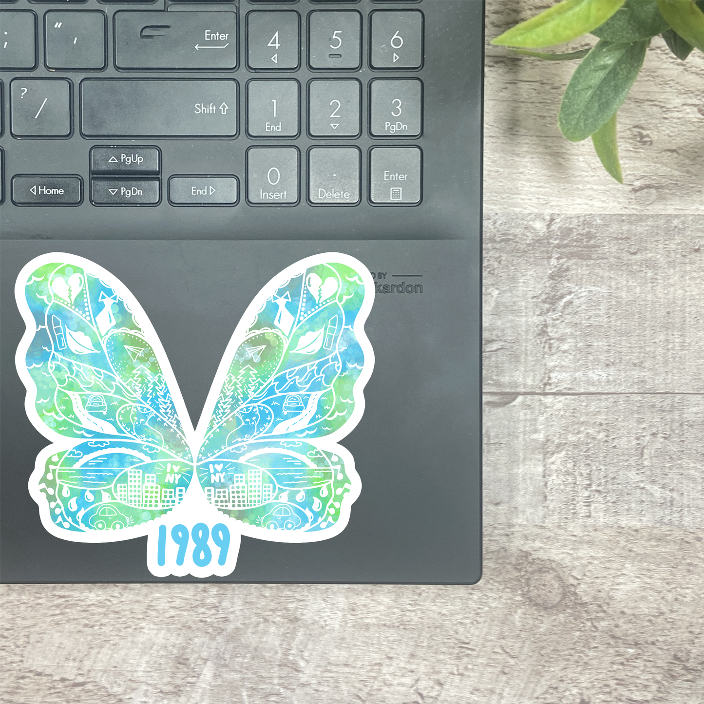 1989 Era Butterfly Vinyl Sticker, Bookmark, and Notecardd Options  MB137