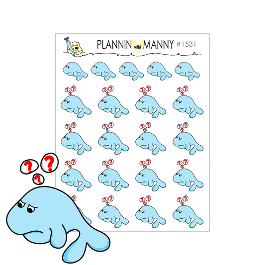 1531 Whaley Confused Planner Stickers