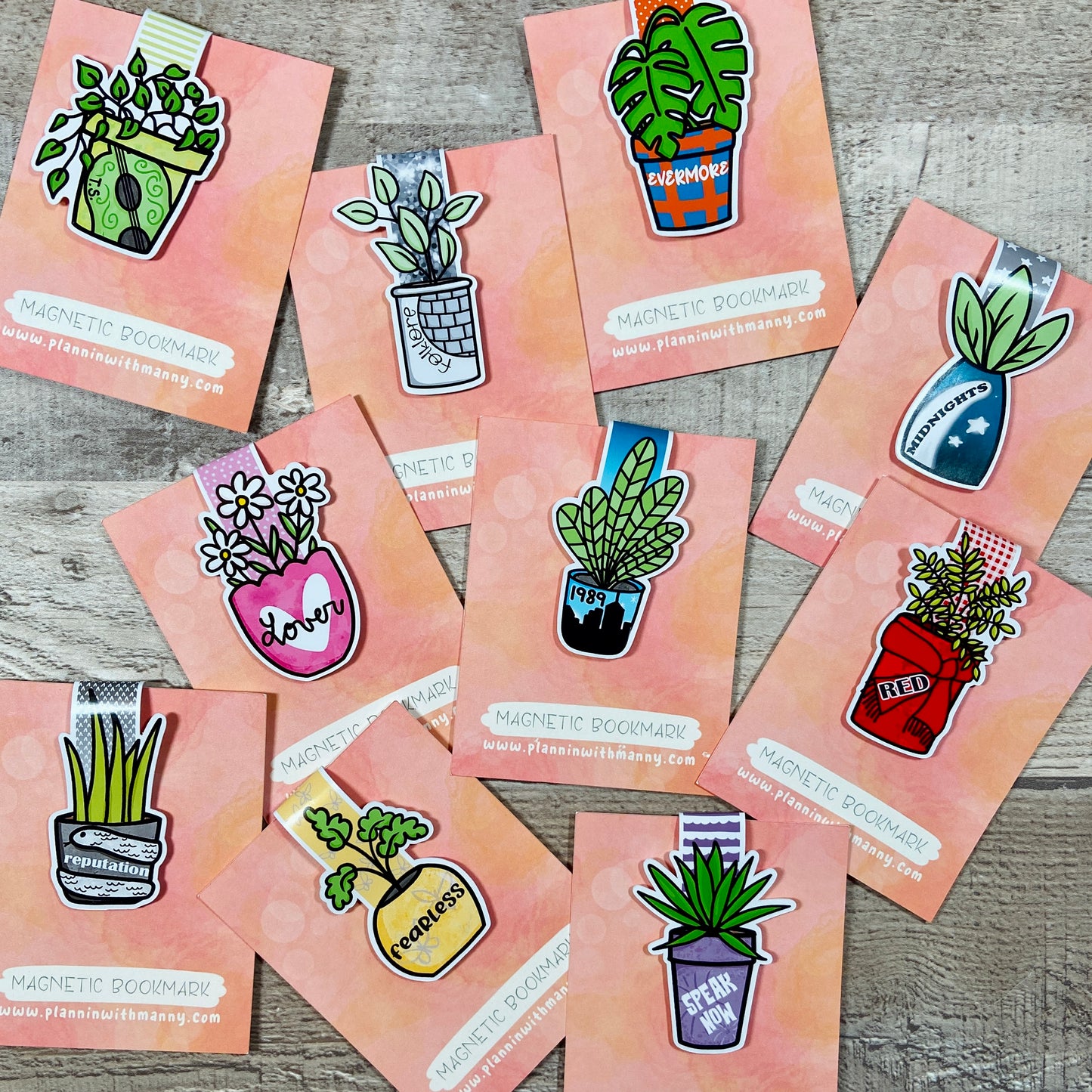 Eras Plant Magnetic Bookmark Collection