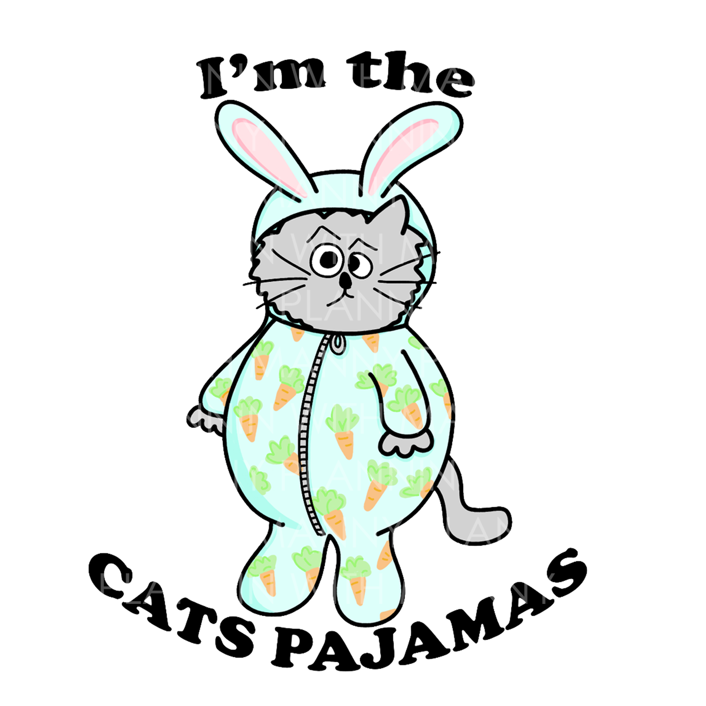 MB151 I'm The Cats Pajamas Vinyl, Notecard, & Bookmarks