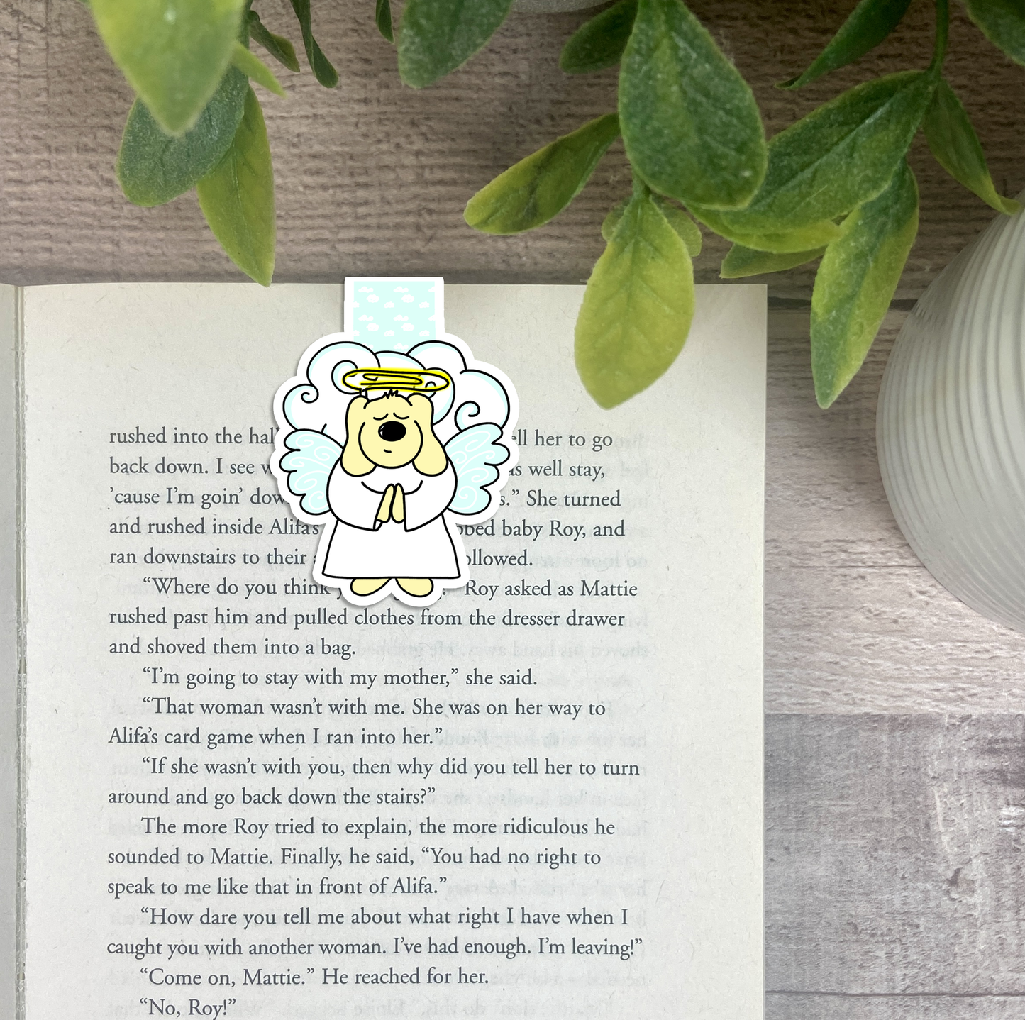 Prayer Angel... Vinyl Sticker, Magnetic Bookmark, & Notecard MB45