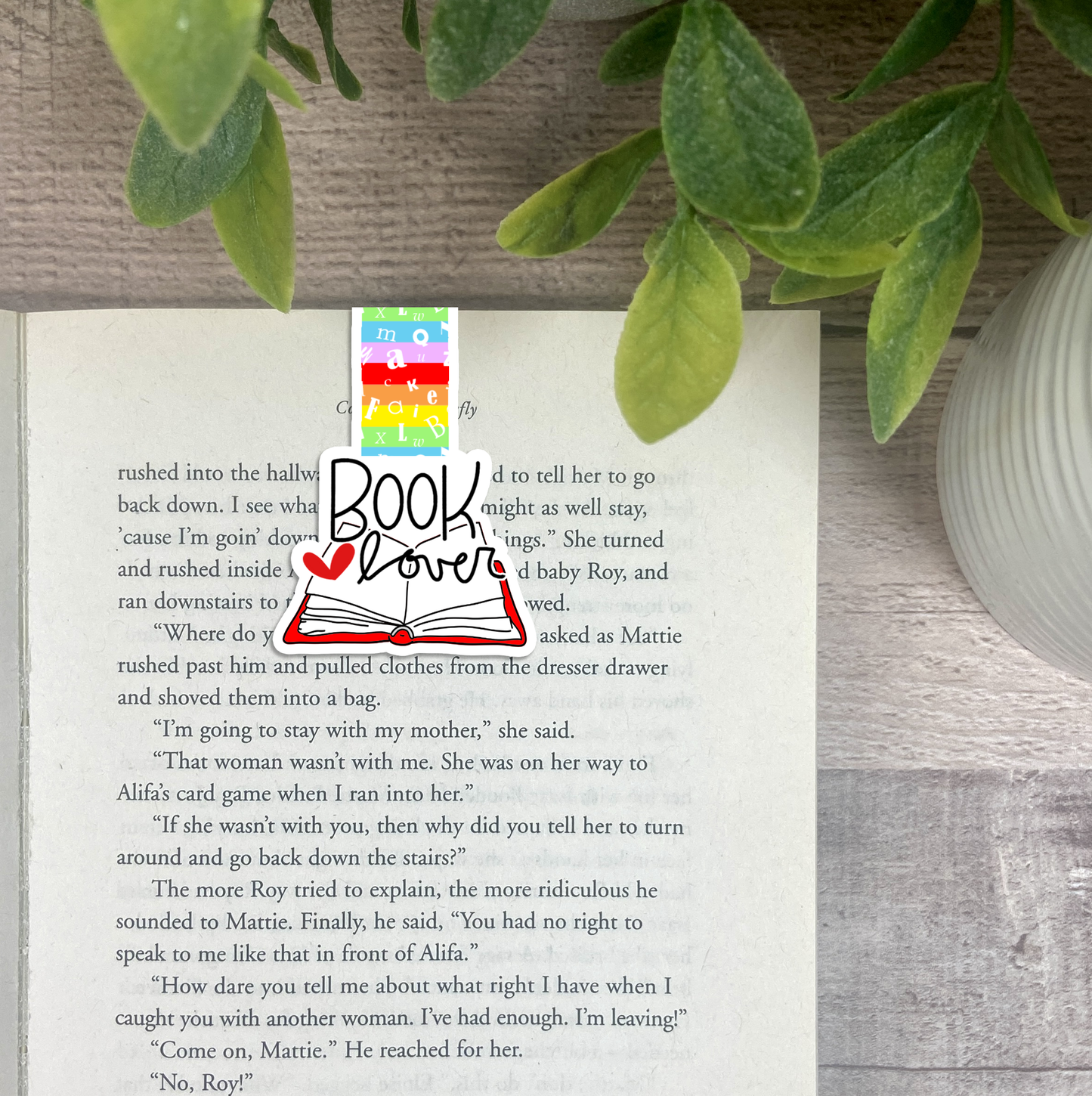 Book Lover... Vinyl Sticker, Magnetic Bookmark, & Notecard MB53