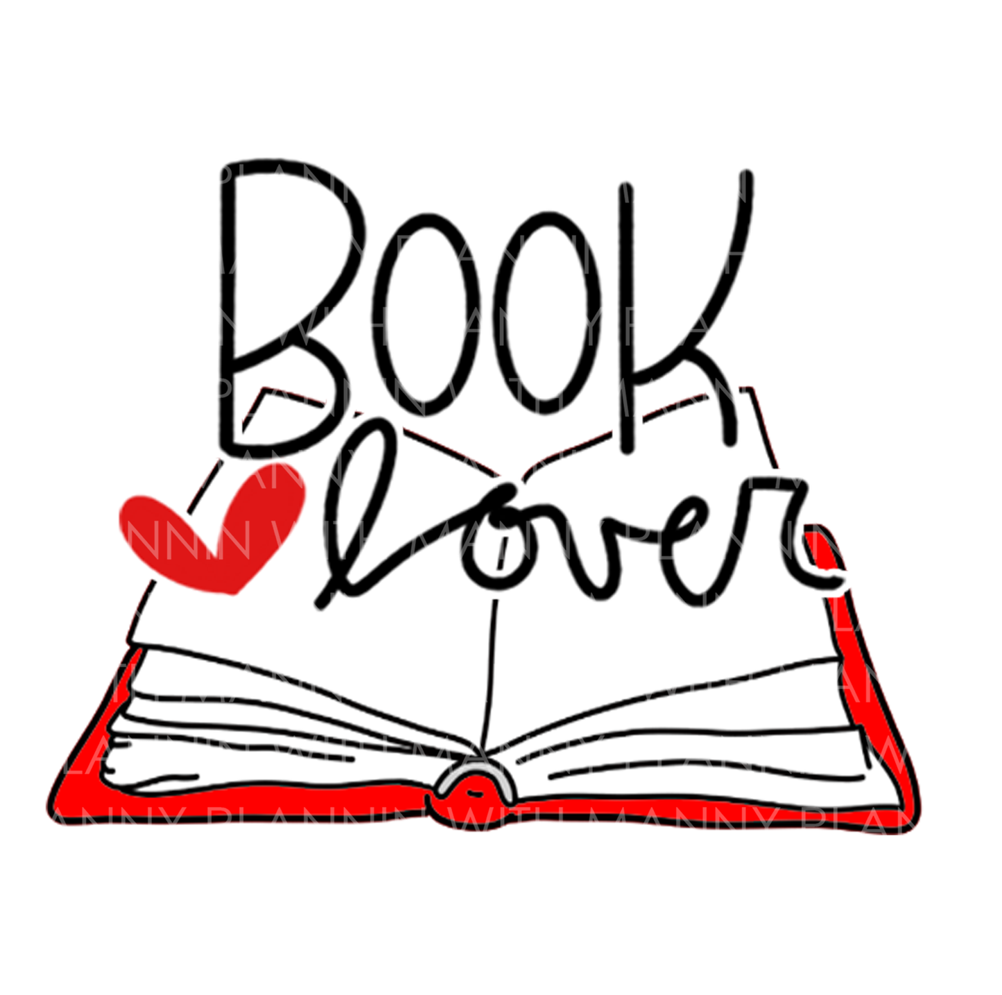 Book Lover... Vinyl Sticker, Magnetic Bookmark, & Notecard MB53