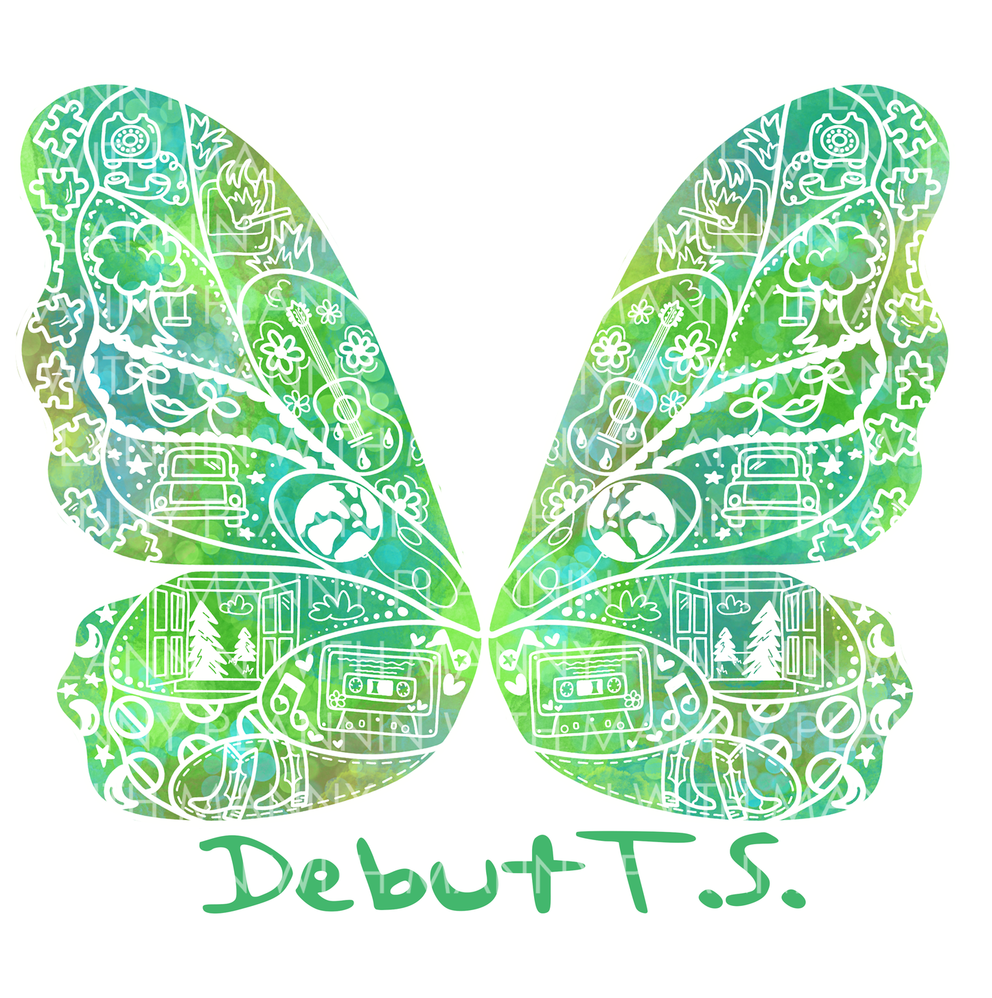 Assorted Swiftie Butterfly Vinyl Stickers