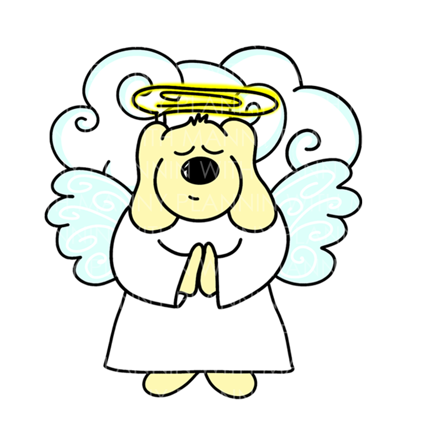 Prayer Angel... Vinyl Sticker, Magnetic Bookmark, & Notecard MB45