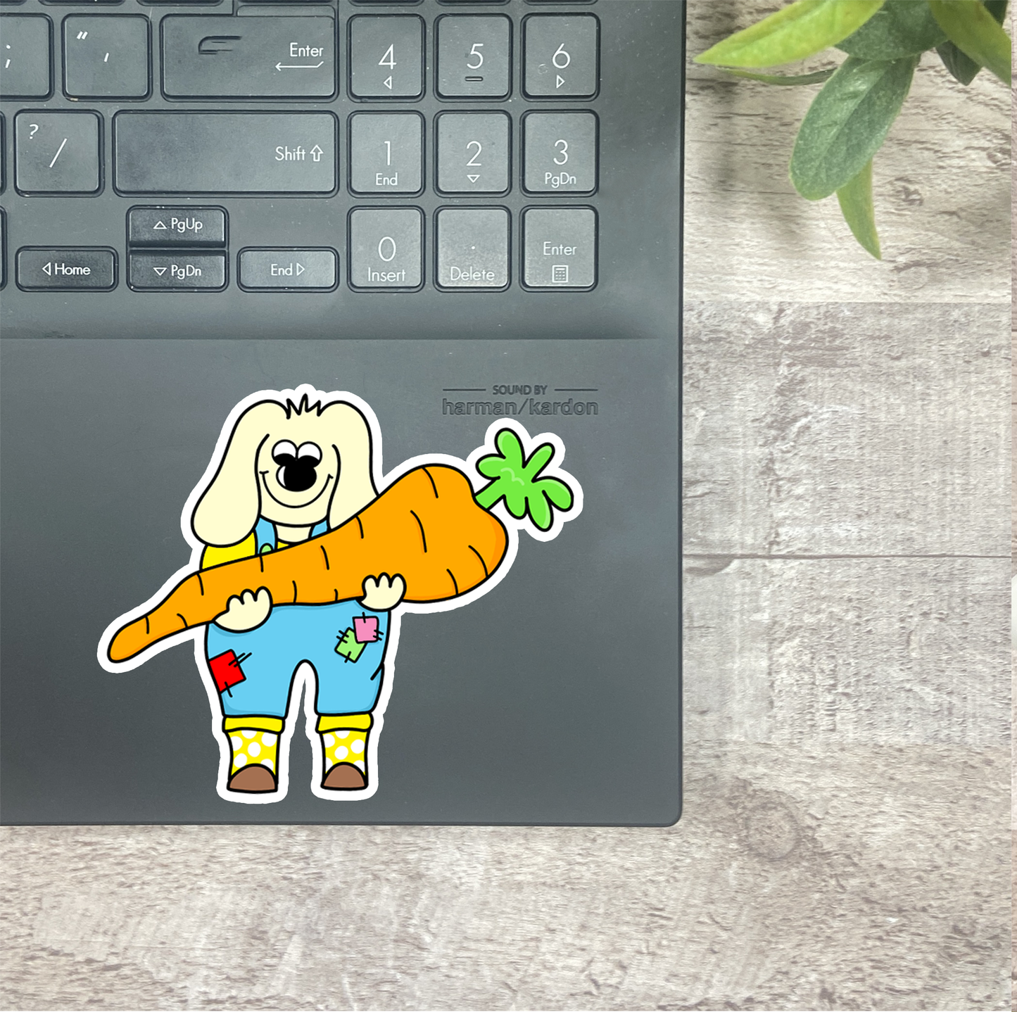 Gardening Manny... Vinyl Sticker, Magnetic Bookmark, & Notecard MB68