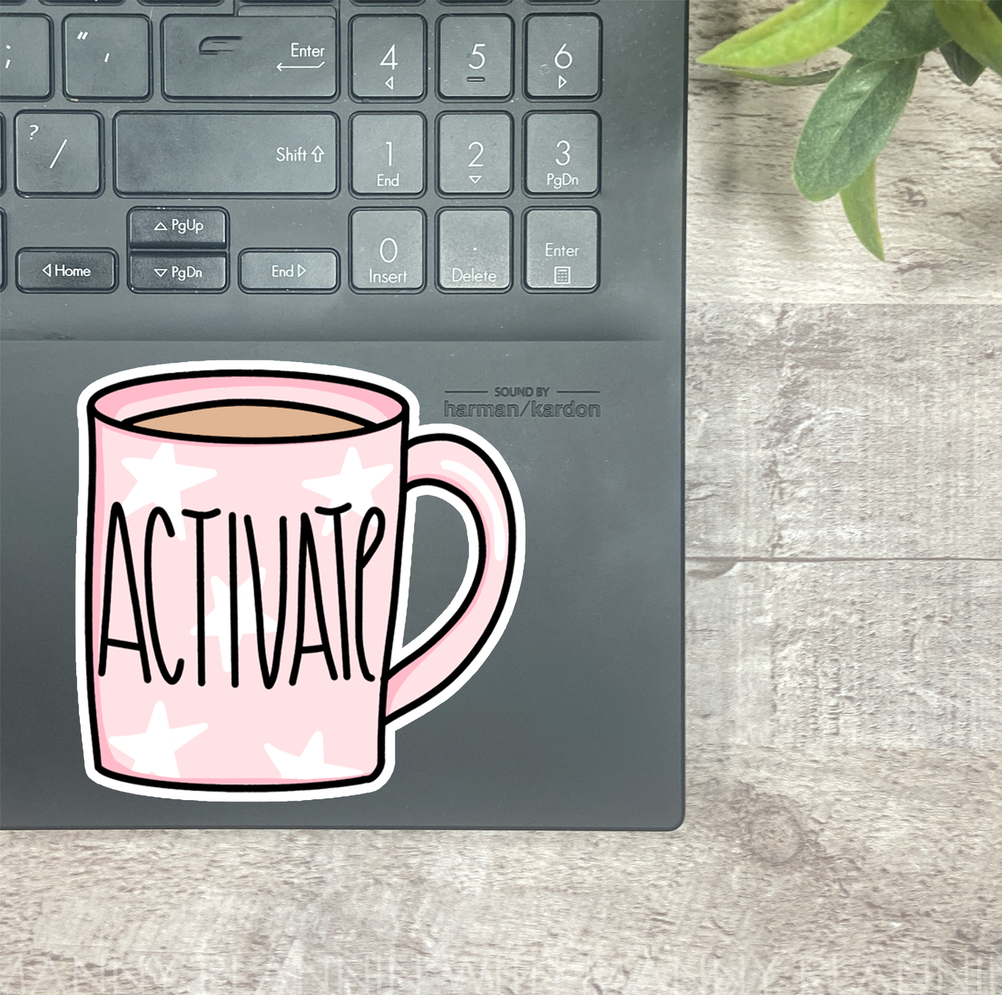 Activate Coffee Mug... Vinyl Sticker, Magnetic Bookmark, & Notecard MB52