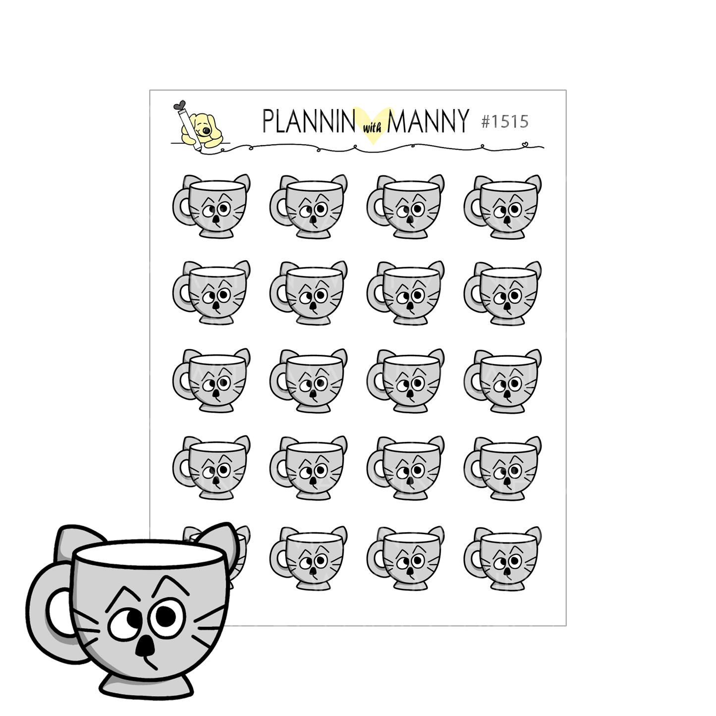 1515 Owen Cup Planner Stickers