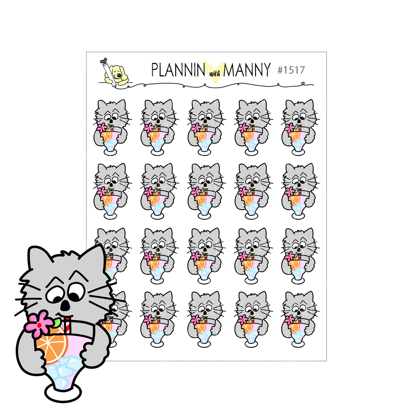 1517 Cocktail Owen Planner Stickers