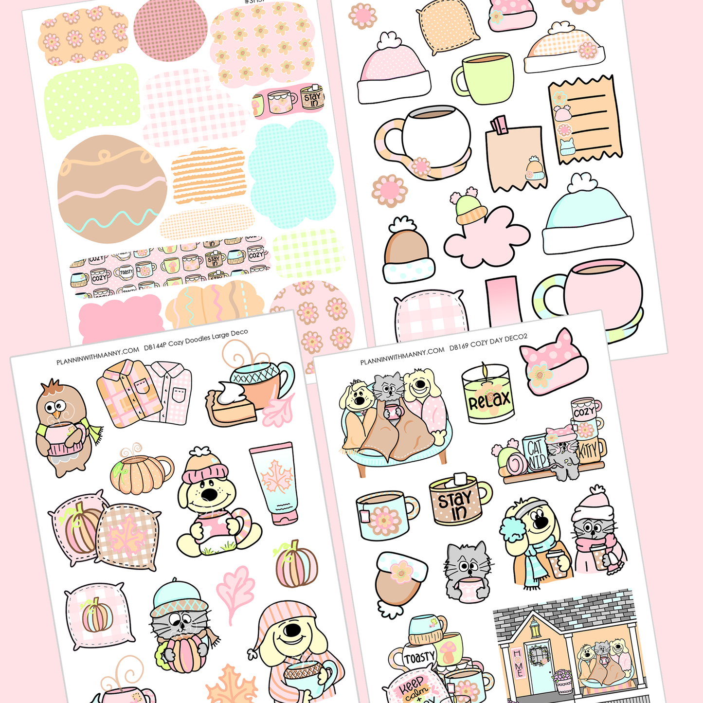 I WANT IT ALL! Cozy Days Large & Small Deco plus Washi Sheet