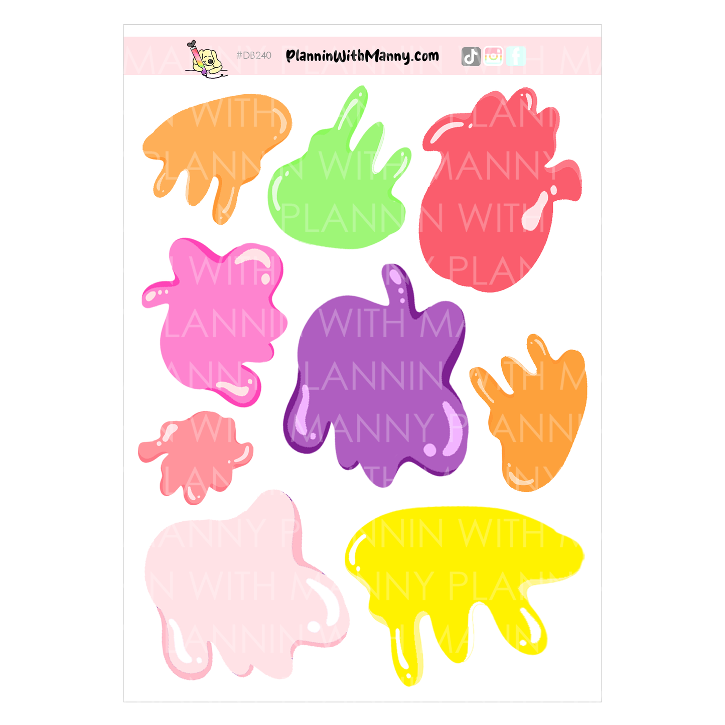 Kool-Large Sticker Sheet Set