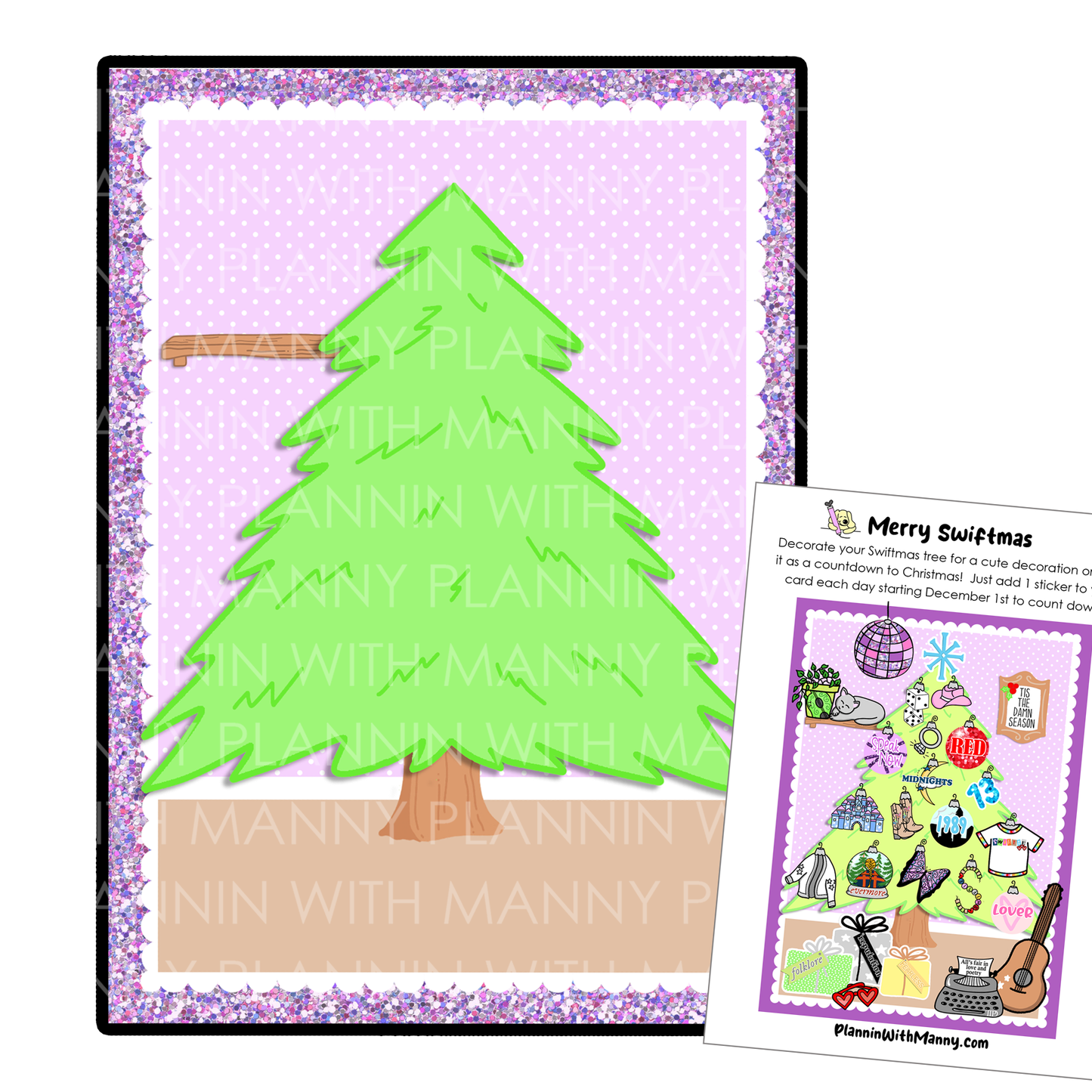 PRINTABLE Swiftmas Craft & Countdown to Christmas!