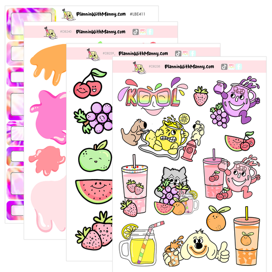 Kool-Large Sticker Sheet Set