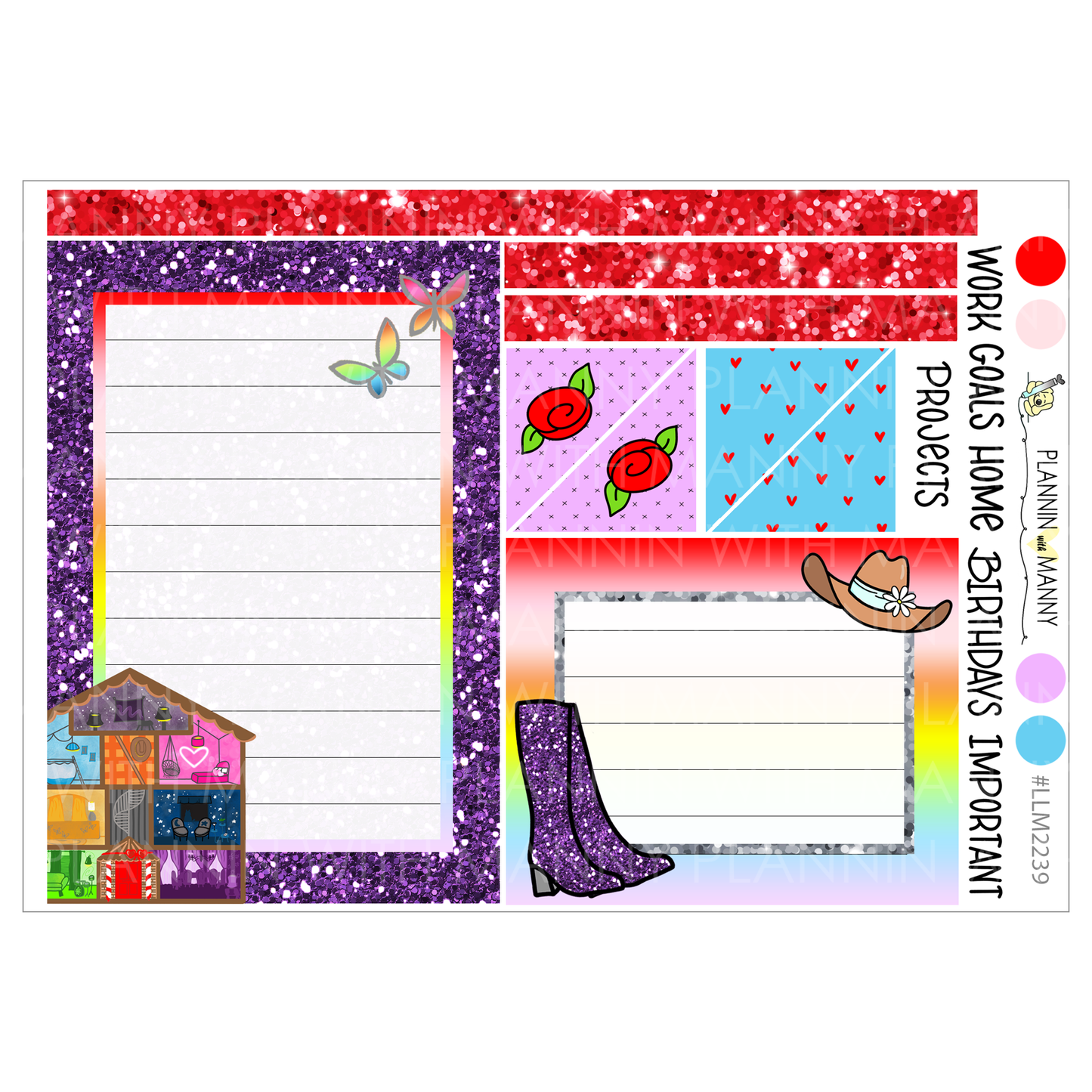 LLM239 MONTHLY PLANNER STICKERS - Sw*ftie Collection