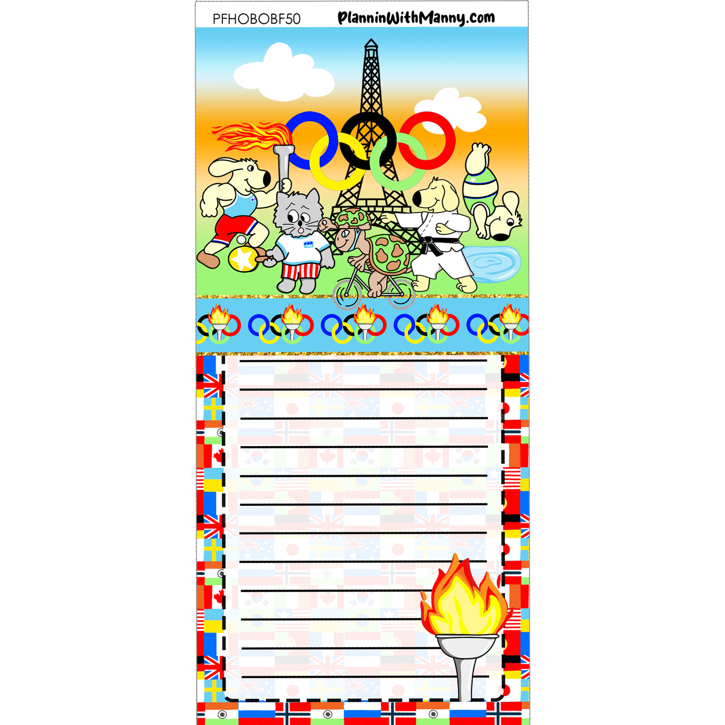 PFHOBOF50 Paris Games Full Sheet Sticker