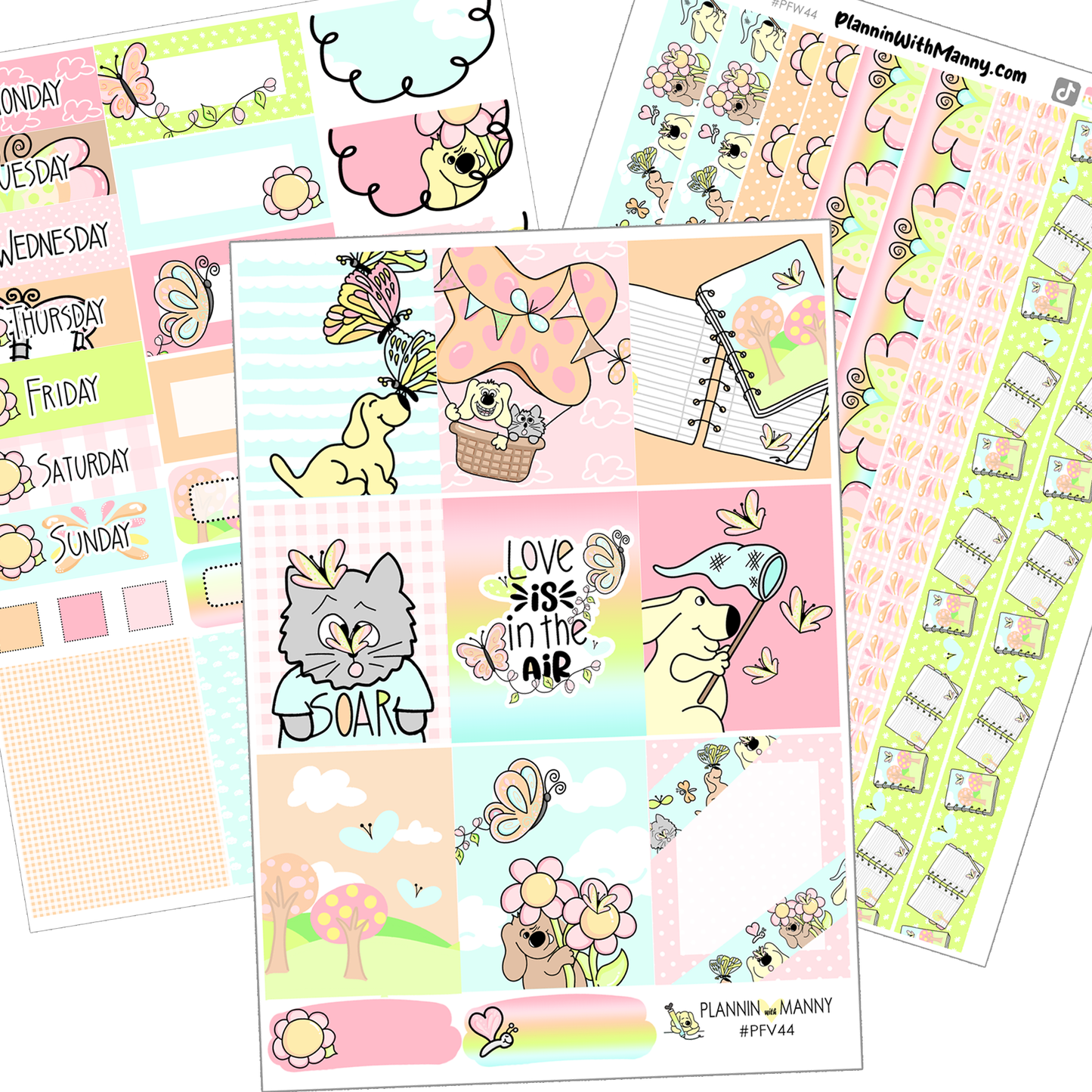 PF44 Butterfly Kisses  Collection- Vertical Weekly Kit