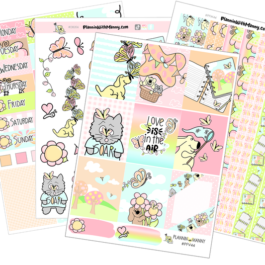 PF44 Butterfly Kisses  Collection- Vertical Weekly Kit