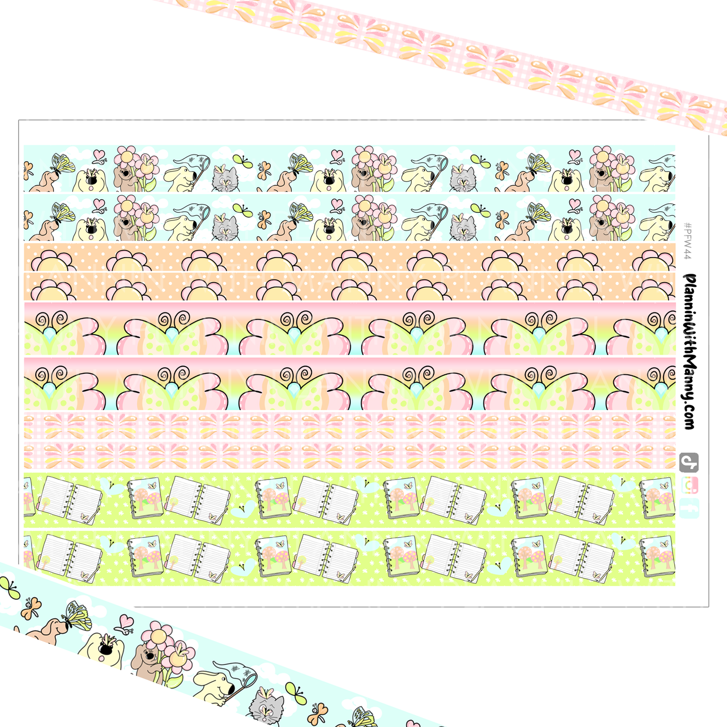 PF44 Butterfly Kisses  Collection- Vertical Weekly Kit