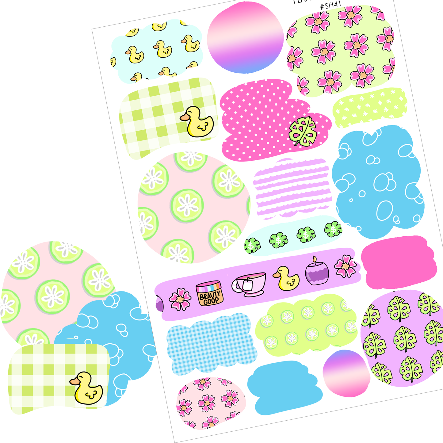 Spa Days Sticker Sheet Set