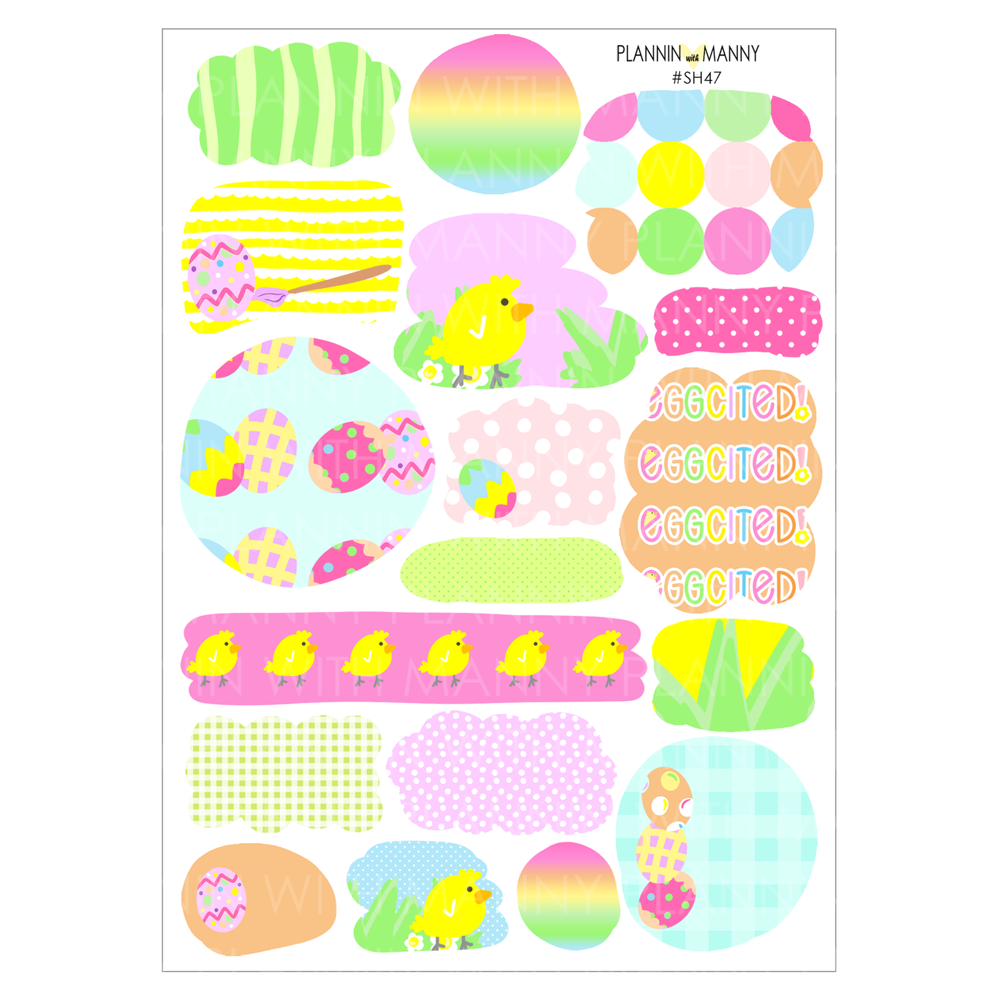 SH47 Easter Doodles Journaling Shapes