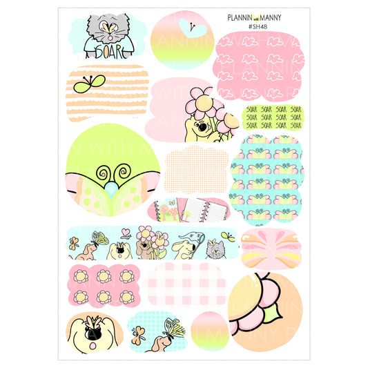 SH48 Butterfly Kisses Journaling Shapes