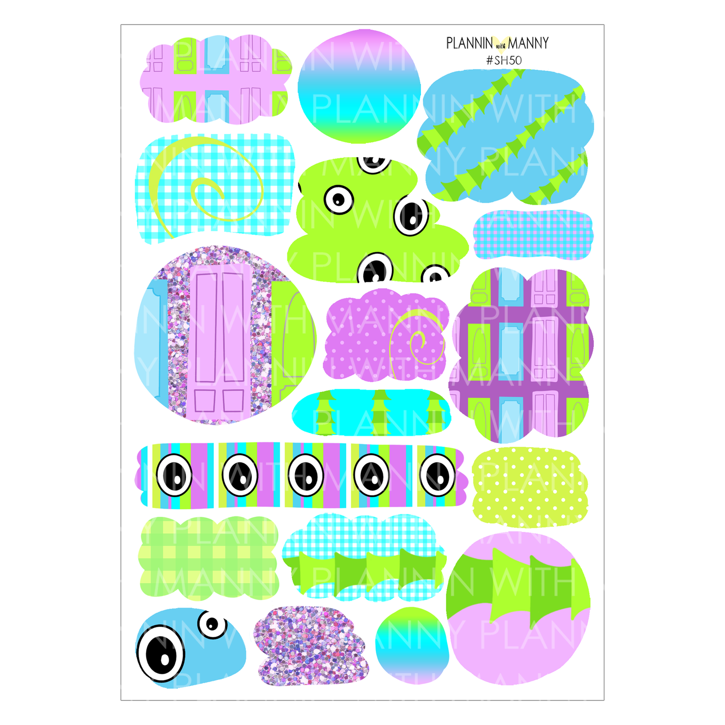 Simply Monsterous -Large Sticker Sheet Set