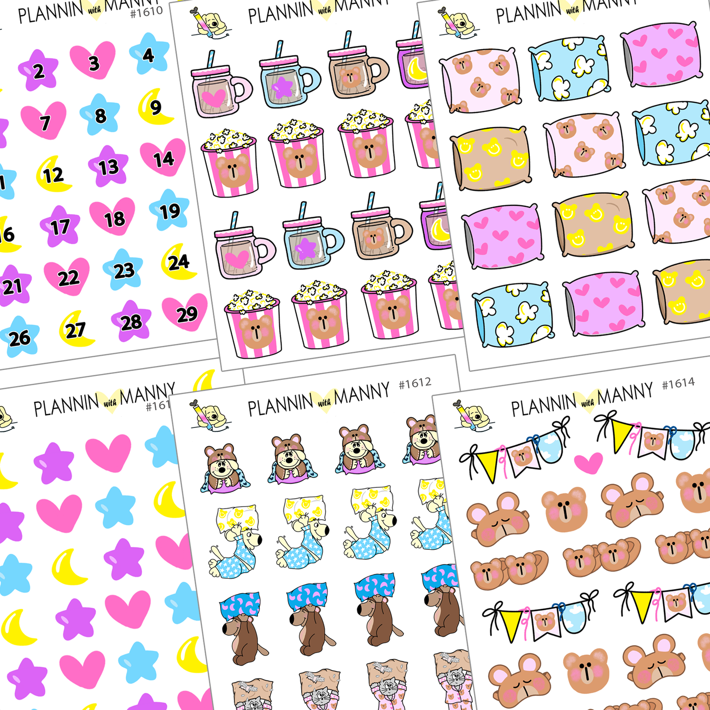 I WANT IT ALL! Slumbear Party Large & Small Deco plus Washi Sheet