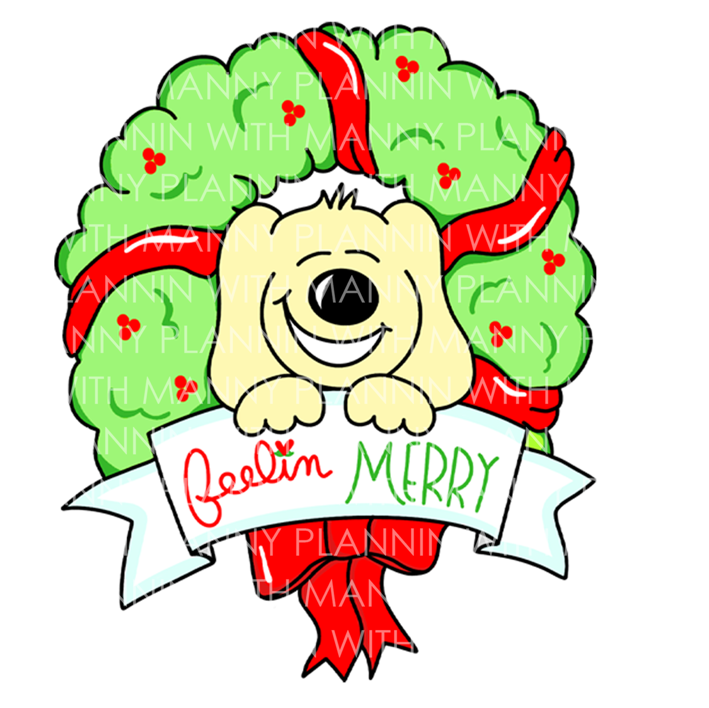 Feelin Merry... Vinyl Sticker, Magnetic Bookmark, & Notecard MB77