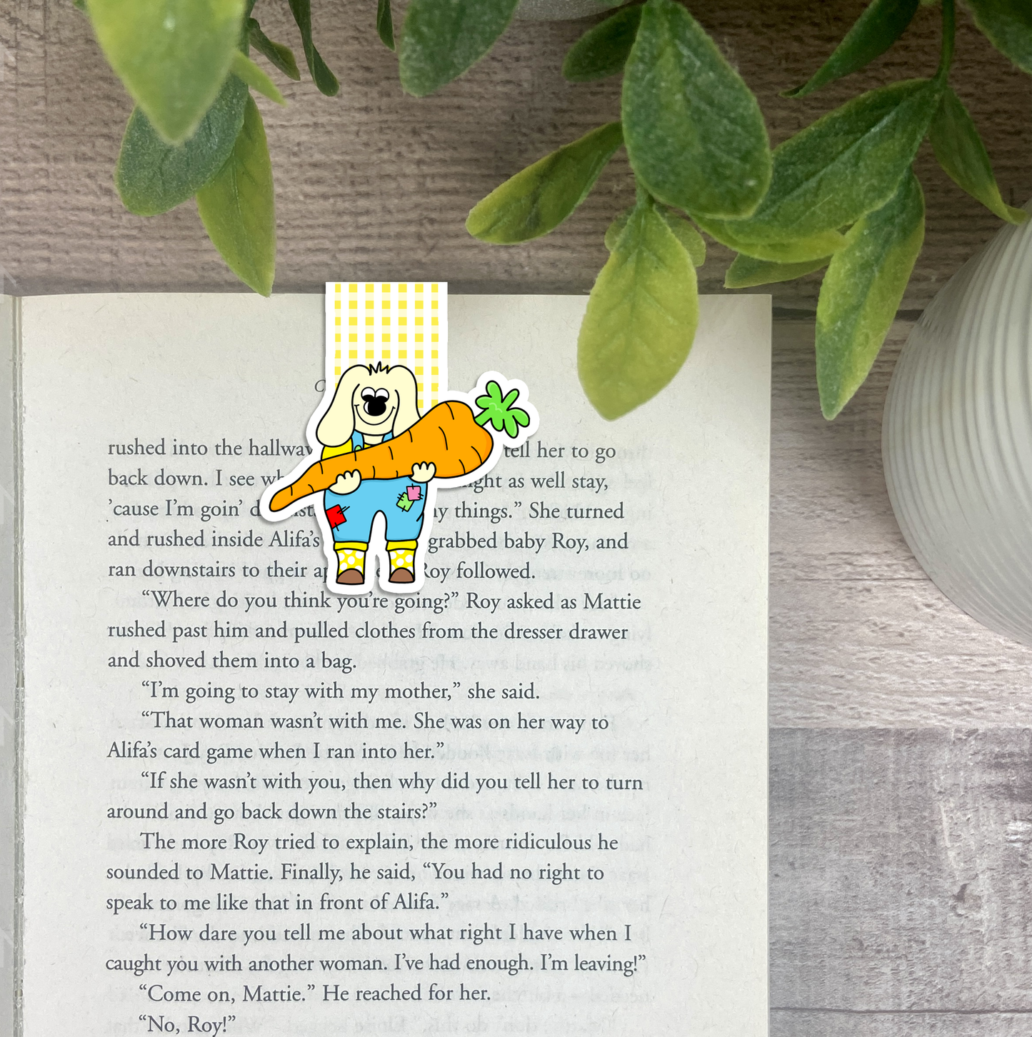 Gardening Manny... Vinyl Sticker, Magnetic Bookmark, & Notecard MB68