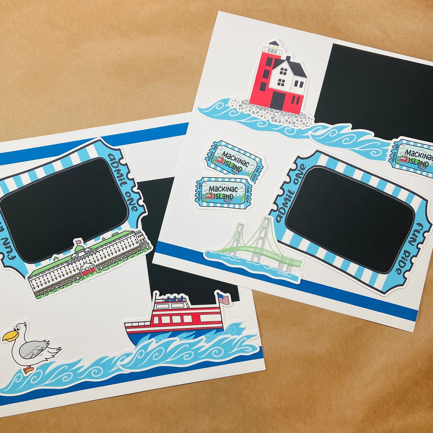 Z102 Mackinac Island Ferry Scrapbook Kit - Getting There is Half the Fun!