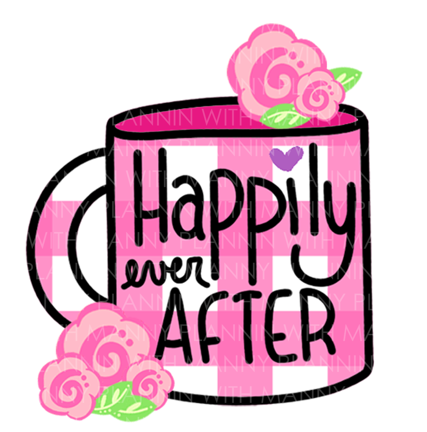 Happily Ever After... Vinyl Sticker, Magnetic Bookmark, & Notecard MB66