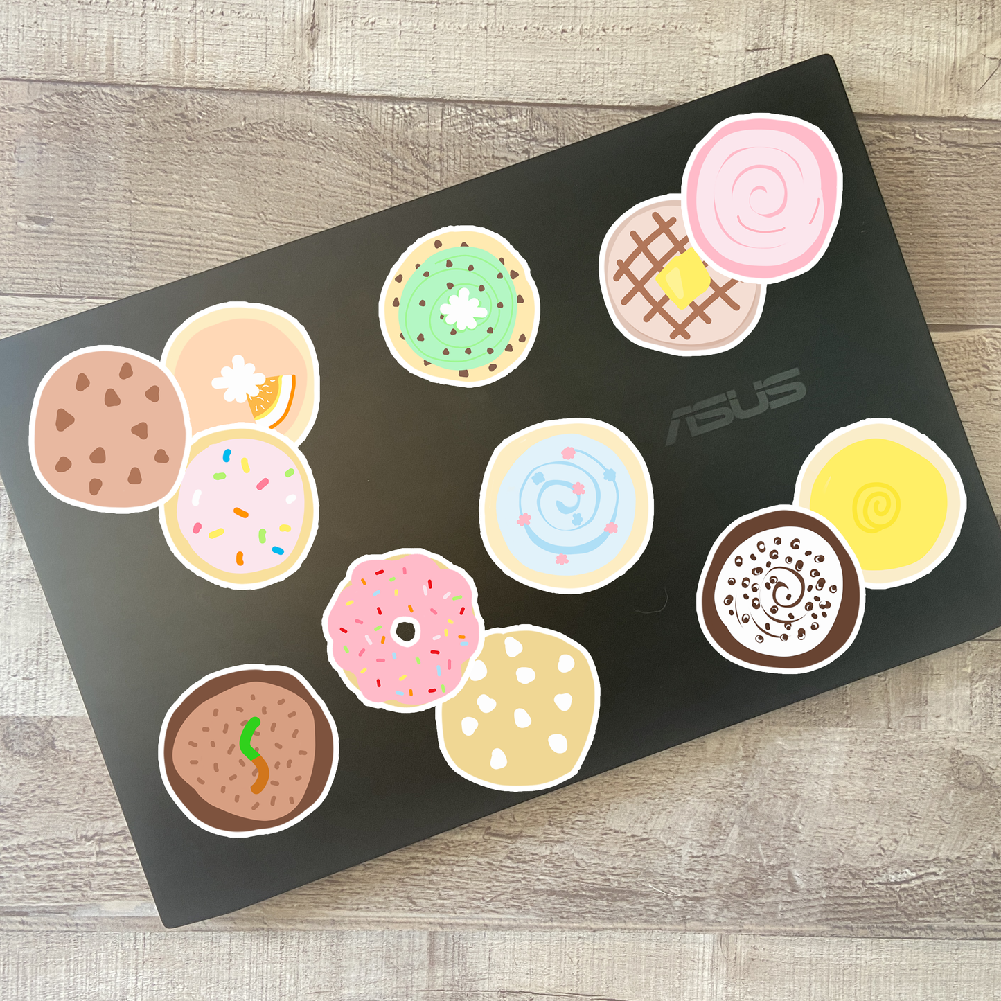 MB159 Crumbl Cookie Vinyl Stickers and Pink Pocket