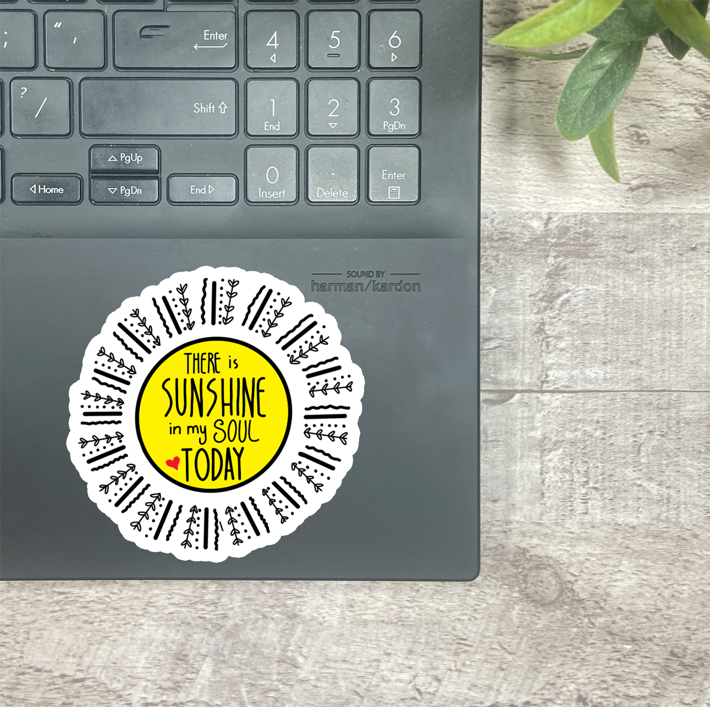 Sunshine in My Soul... Vinyl Sticker, Magnetic Bookmark, & Notecard MB36