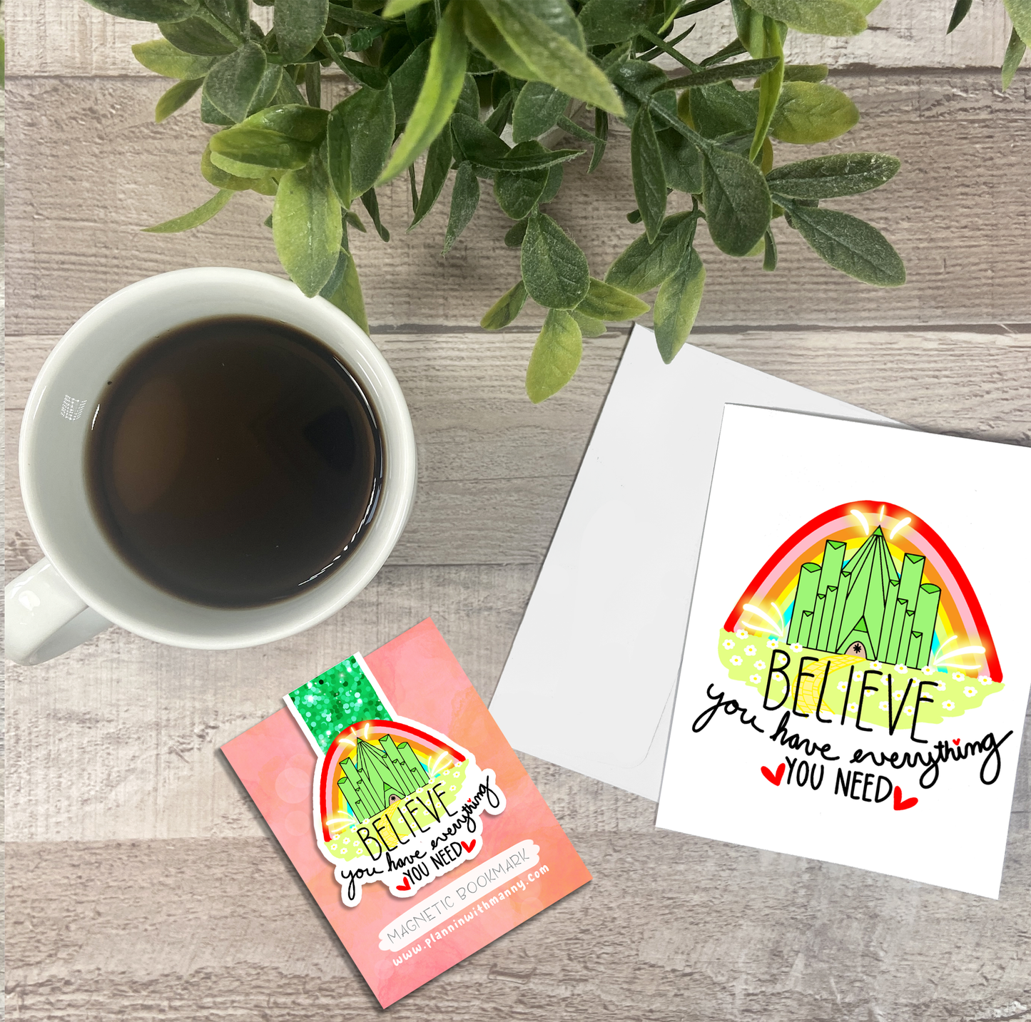 Emerald City - Believe... Vinyl Sticker, Magnetic Bookmark, & Notecard MB70