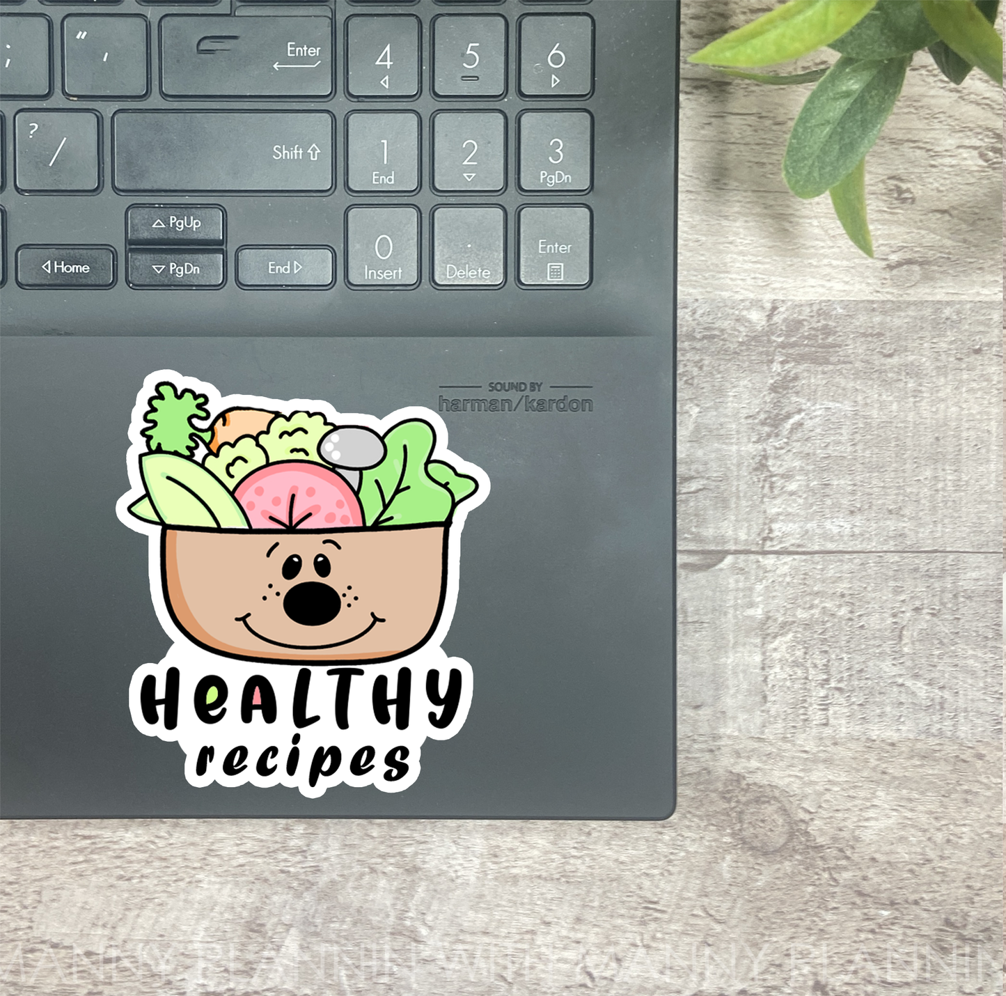 Healthy Recipes... Vinyl Sticker, Magnetic Bookmark, & Notecard MB49