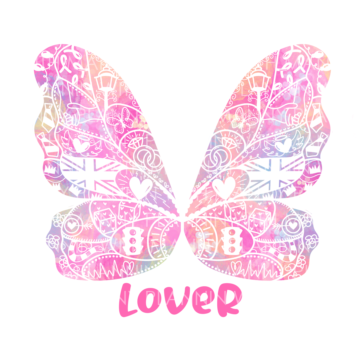 Lover Era Butterfly Vinyl Sticker, Bookmark, and Notecardd Options  MB136