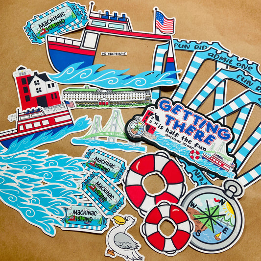 Z102 Mackinac Island Ferry Scrapbook Kit - Getting There is Half the Fun!