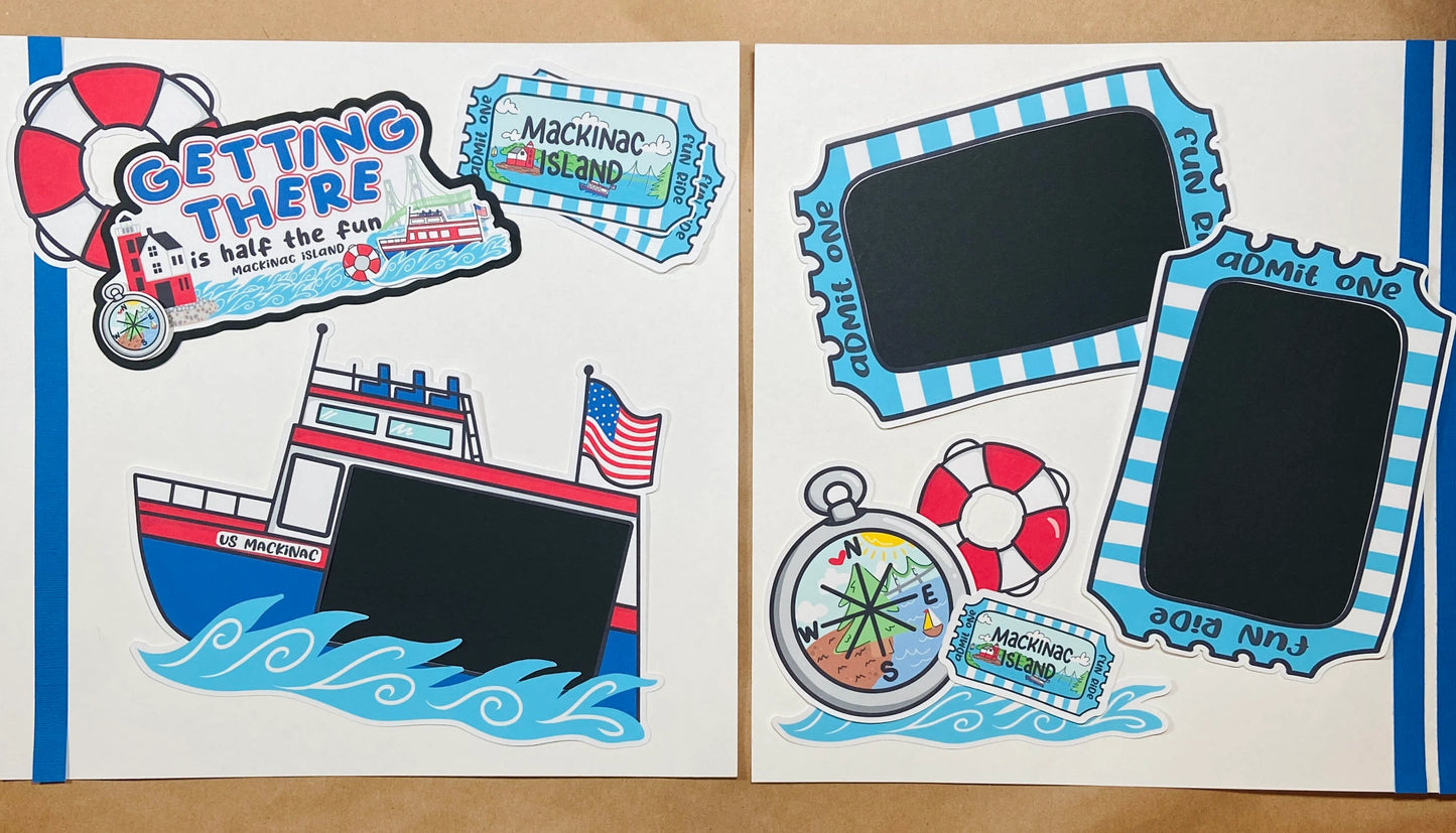 Z102 Mackinac Island Ferry Scrapbook Kit - Getting There is Half the Fun!