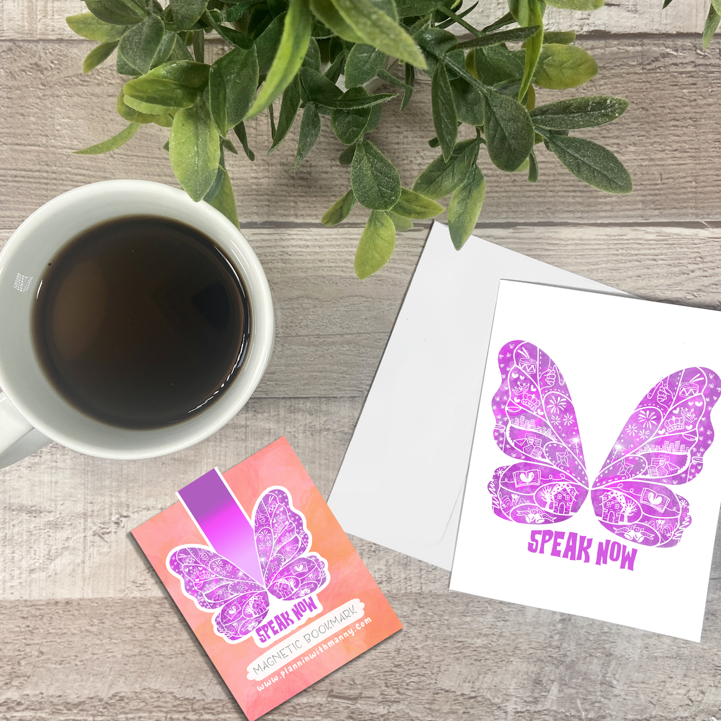 Speak Now Era Butterfly Vinyl Sticker, Bookmark, and Notecard Options MB140