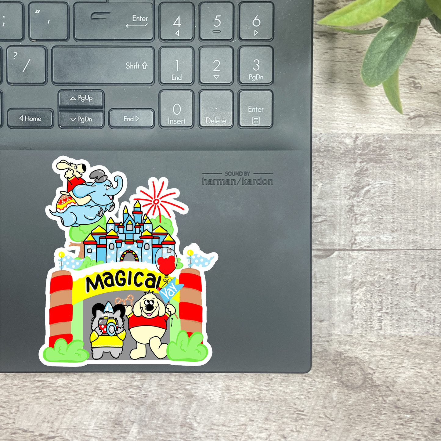 MB147 Happy Place Magnetic Bookmark Sticker & Optional Gifts