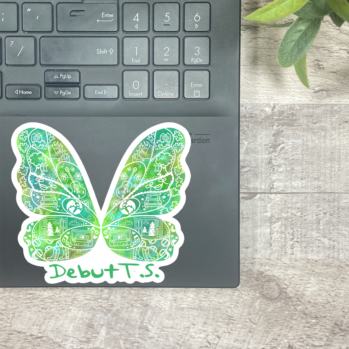 Debut Era Butterfly Vinyl Sticker, Bookmark, and Notecard Options MB139