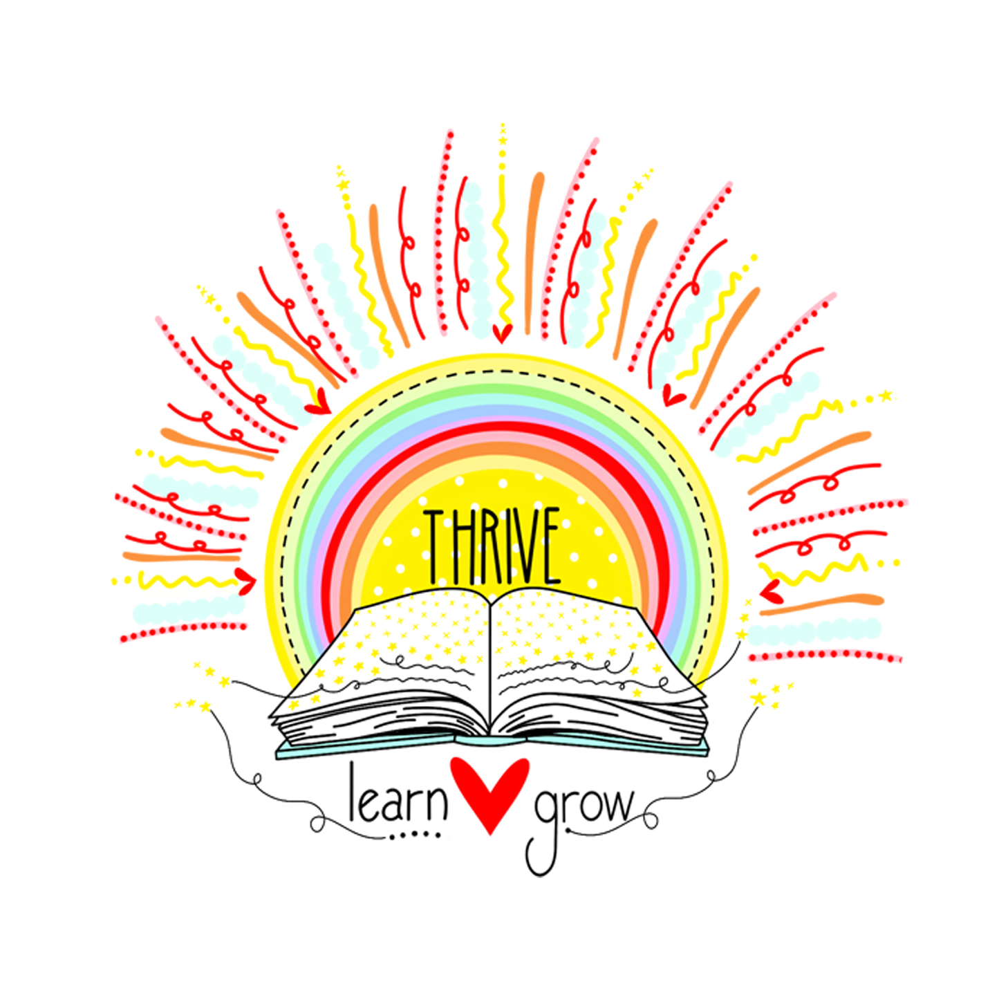 Thrive...Vinyl Sticker, Magnetic Bookmark, & Notecard MB31