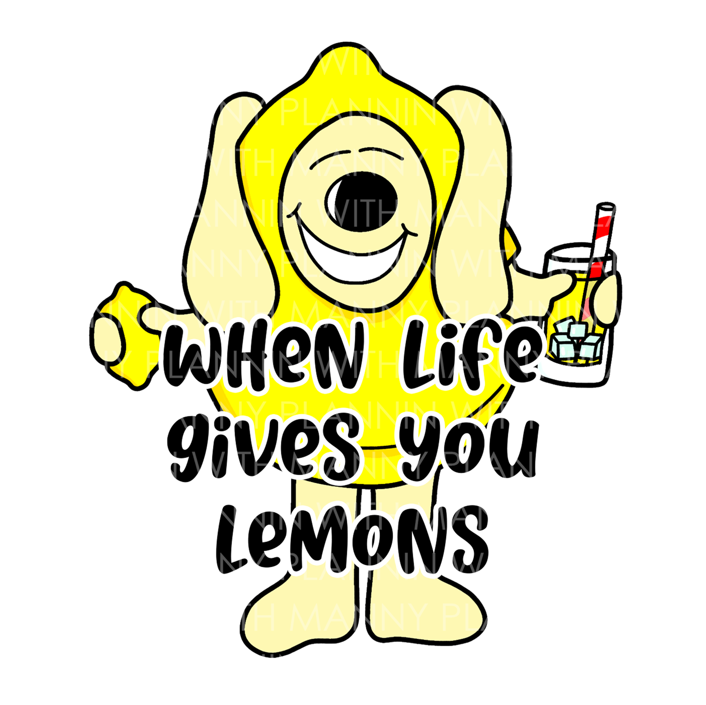 When Life Gives You Lemons... Vinyl Sticker, Magnetic Bookmark, & Notecard MB88