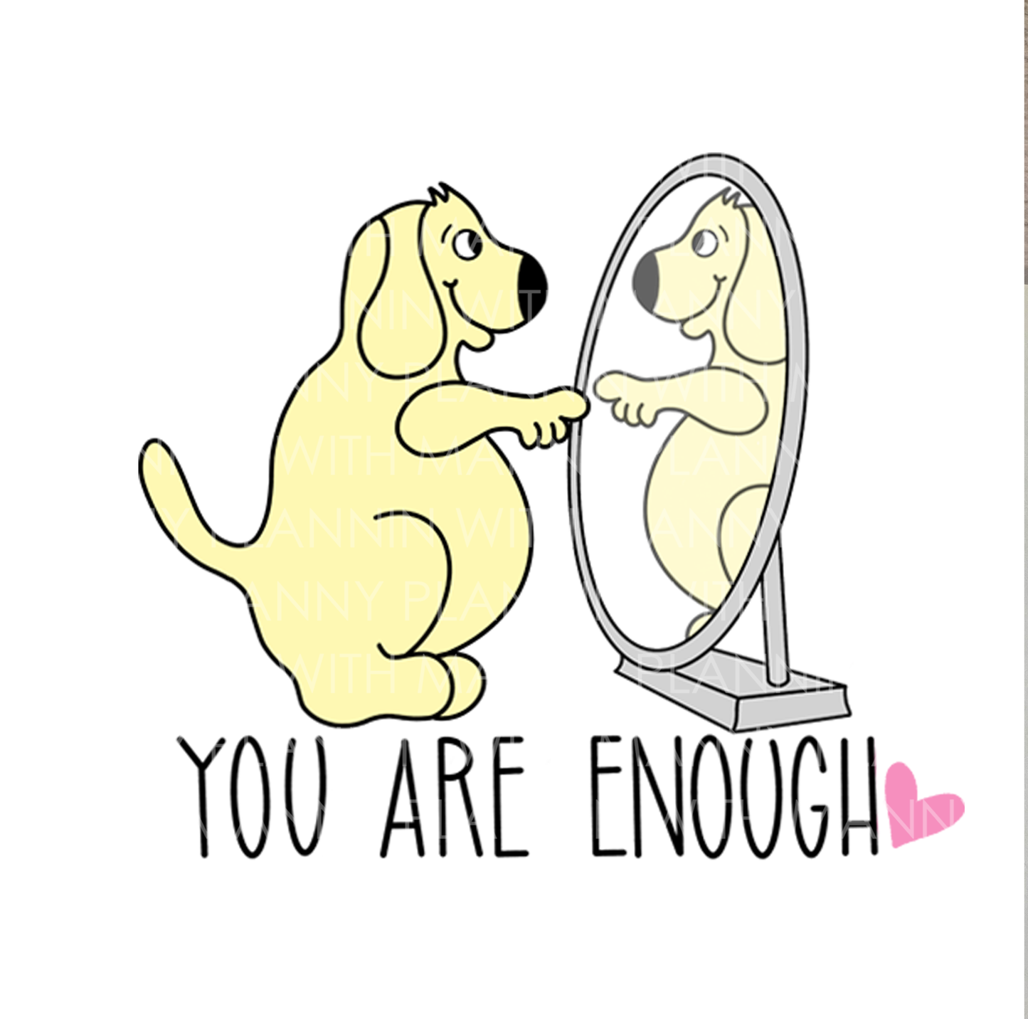 You are Enough... Vinyl Sticker, Magnetic Bookmark, & Notecard MB89