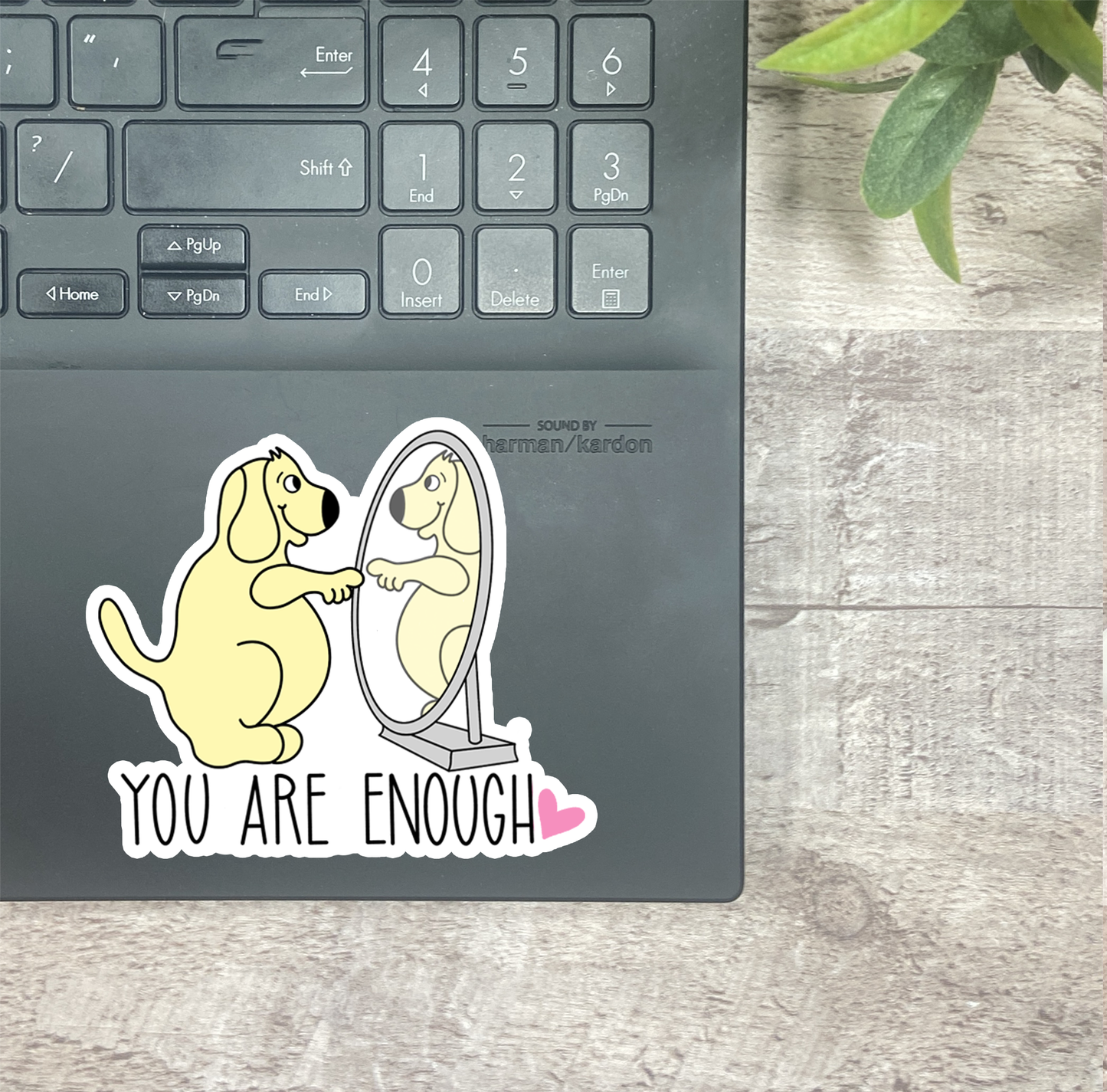 You are Enough... Vinyl Sticker, Magnetic Bookmark, & Notecard MB89