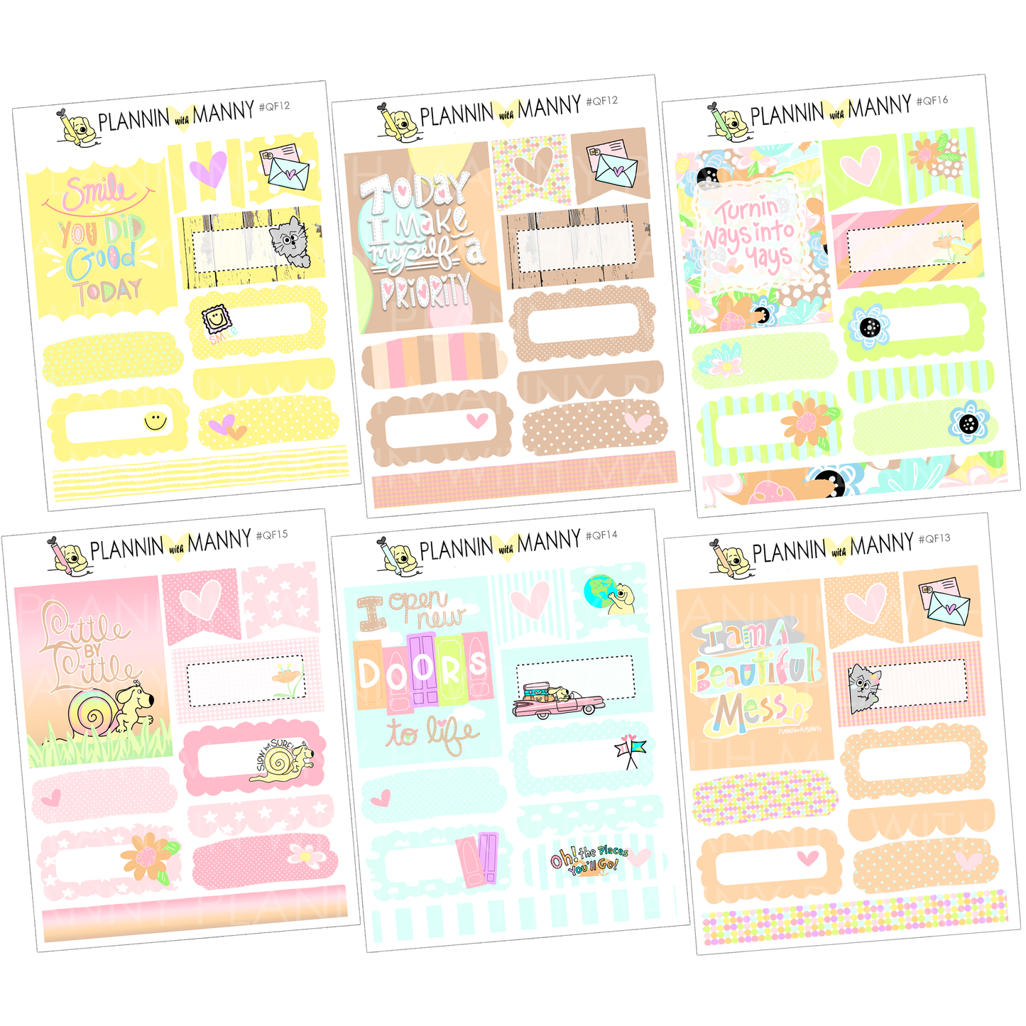 Black Friday Happy Sampler Set & Optional Washi Sheet!