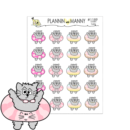 1189 OWEN  TUBE Planner Stickers