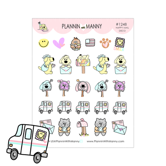 1248 Happy Mail Planner Sticker Assortment