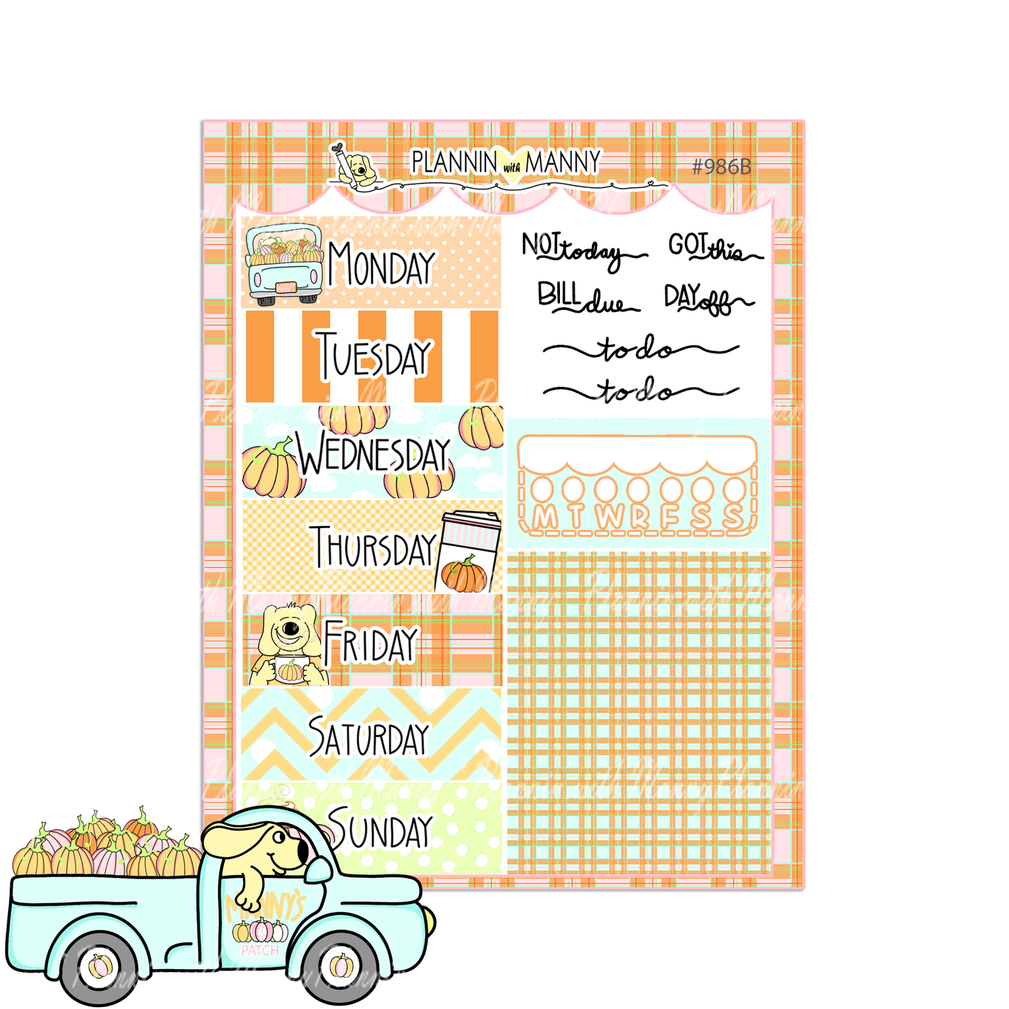 986B Manny's Spiced Pumpkin Dates&Headers Sheet